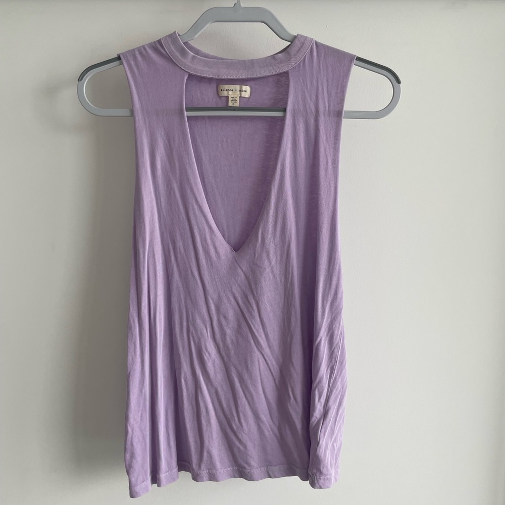 Vneck cut out tank